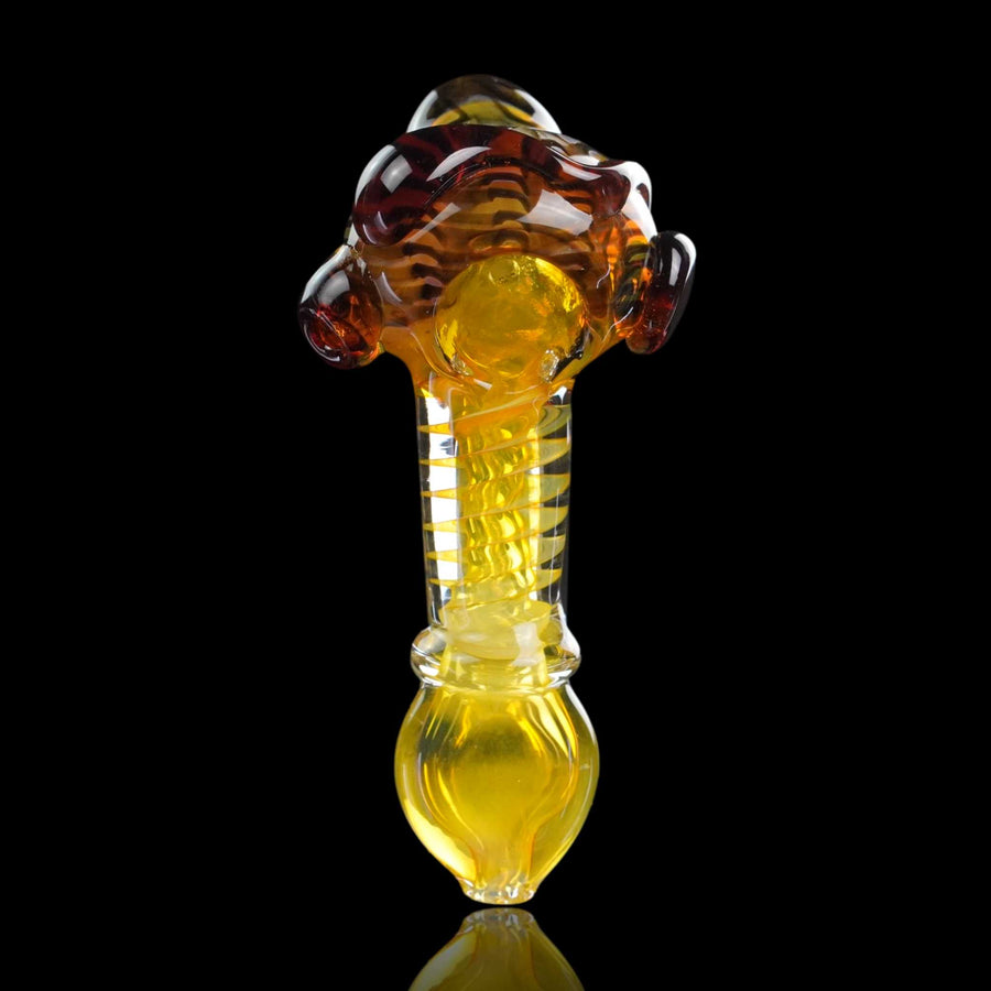 Fumed honey pot glass pipe - Cheefkit