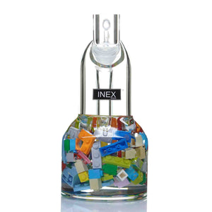 Inex Glass lego dab rig front view - cheefkit