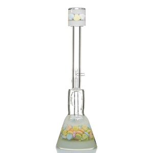 Inex Glass candy hearts beaker bong - cheefkit