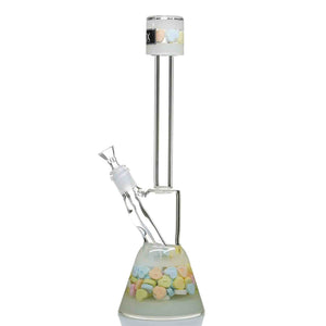 Inex Glass candy hearts beaker bong - cheefkit