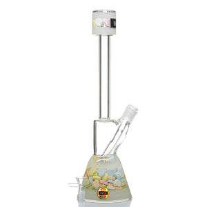 Inex Glass candy hearts beaker bong - cheefkit