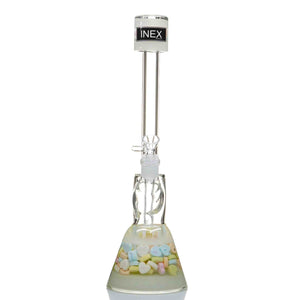 Inex Glass candy hearts beaker bong - cheefkit