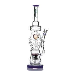 16" Lookah Glass UFO Perc Coil Recycler Bong - cheefkit.com