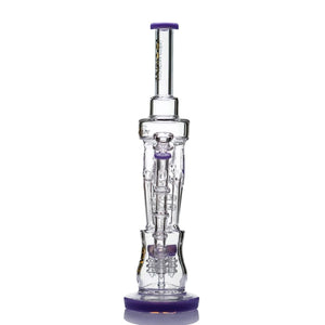 16" Lookah Glass UFO Perc Coil Recycler Bong - cheefkit.com