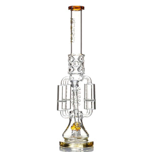 Lookah Glass Quad Honeycomb Chandelier Water Pipe