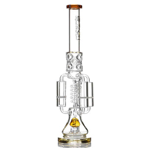 Lookah Glass Quad Honeycomb Chandelier Water Pipe