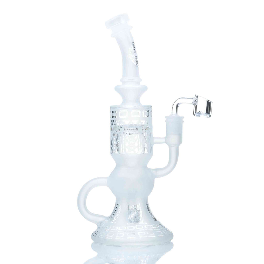 On Point Glass "Frost" Klein Recycler Rig