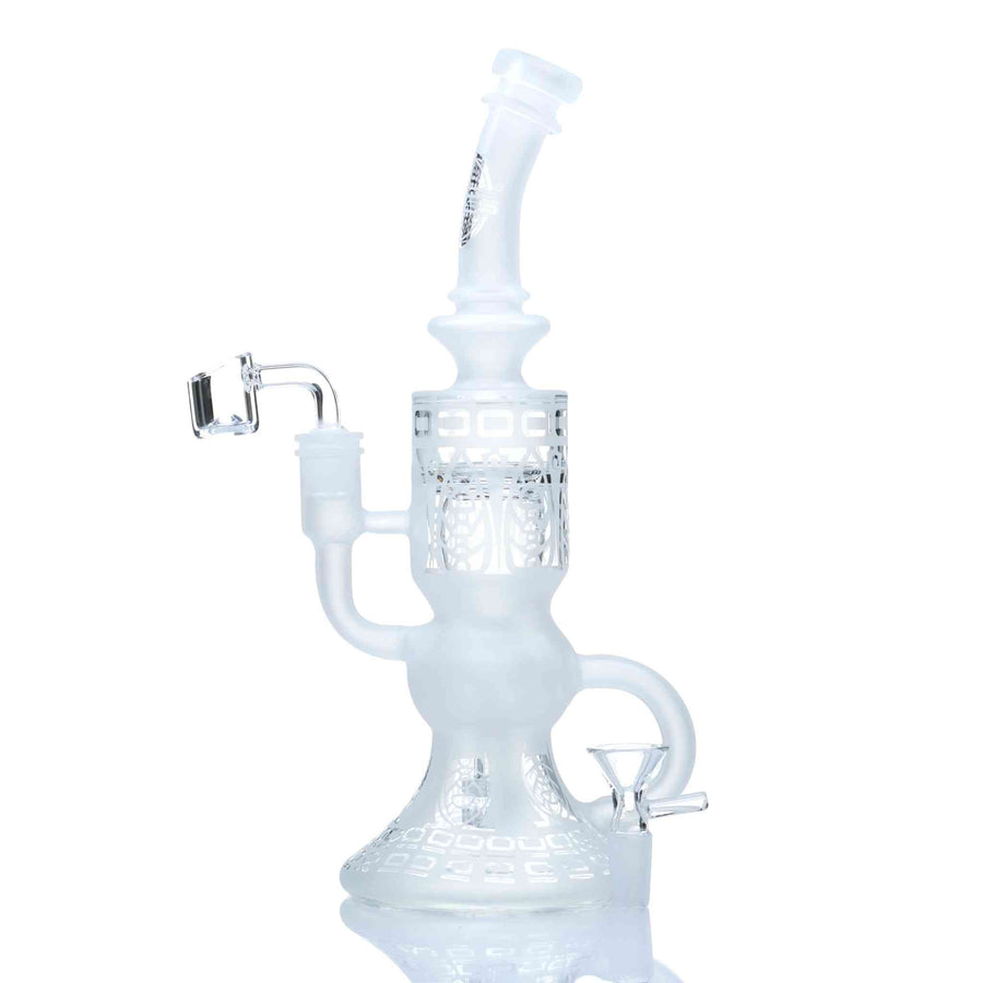 On Point Glass "Frost" Klein Recycler Rig