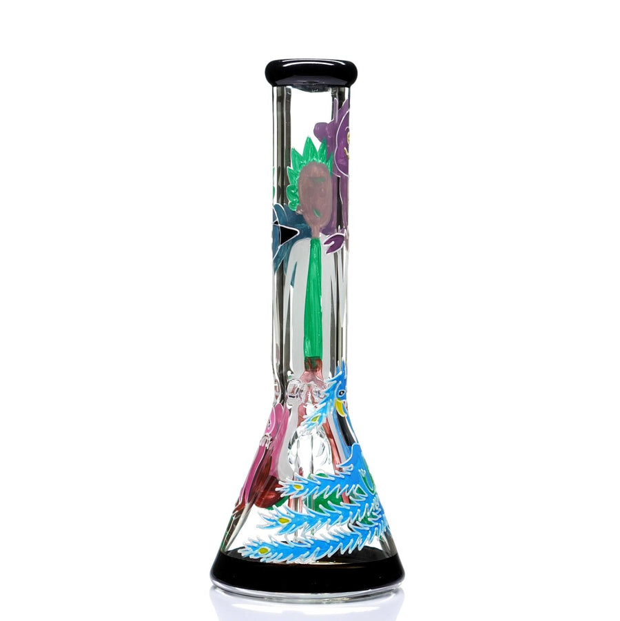 Painted Rick and Morty Beaker - cheefkit.com