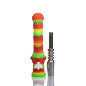 Honey Bee Silicone Nectar Collector With Thick Titanium Tip