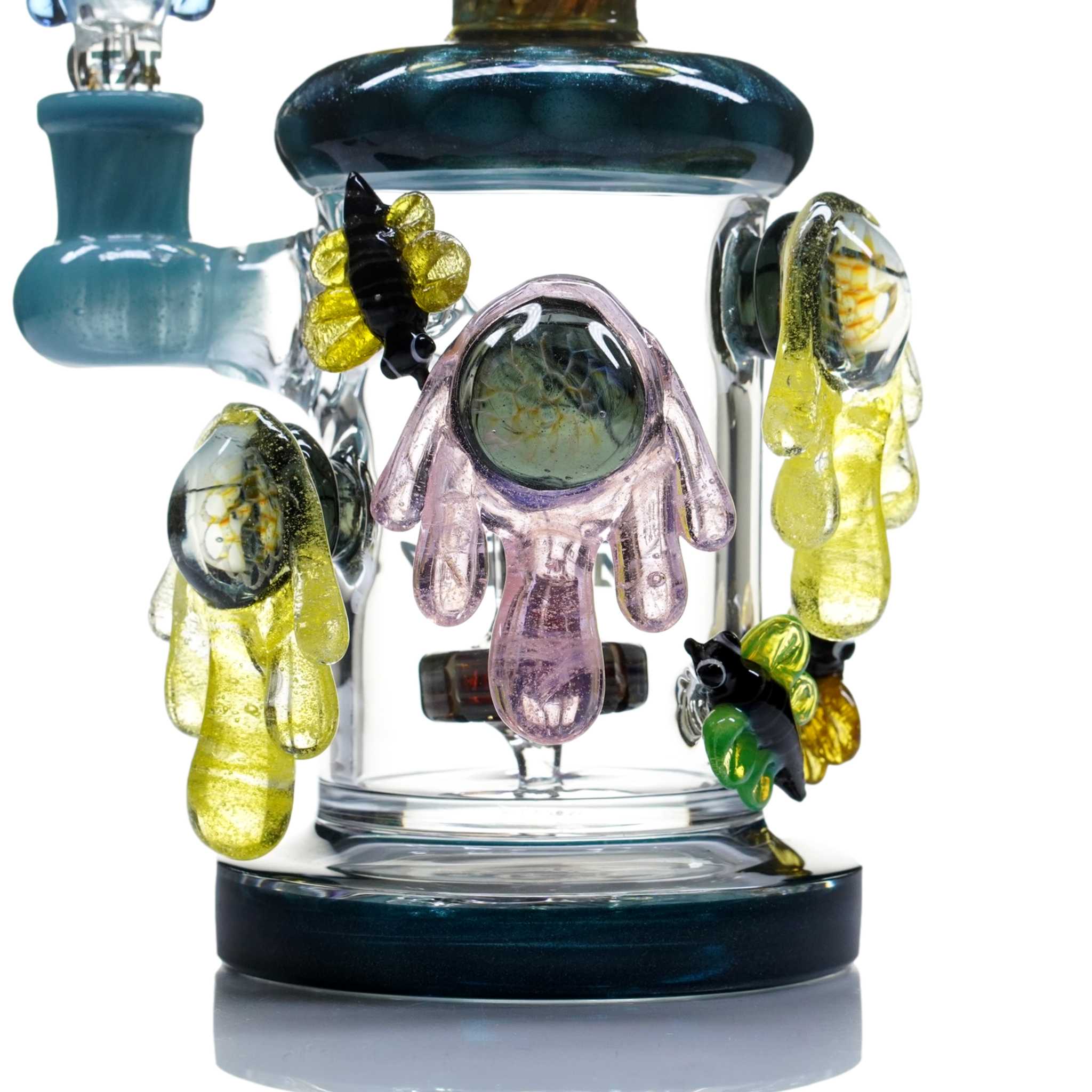 Tattoo Glass Bee Hive Dab Rig | Cheefkit
