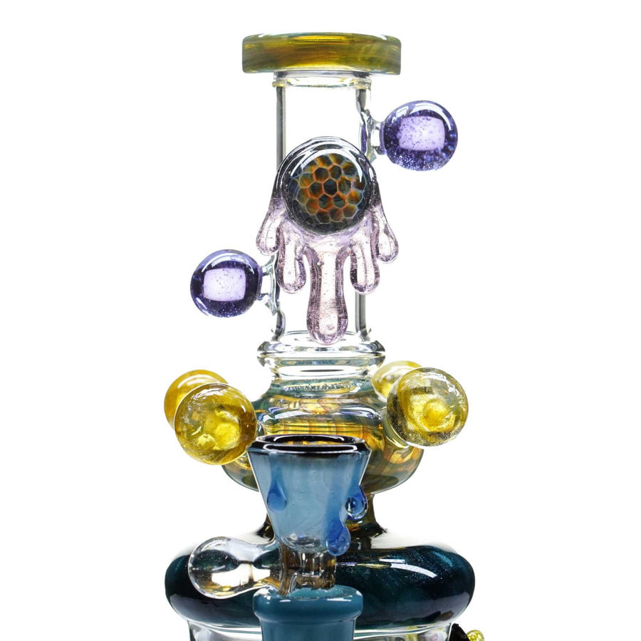 Tattoo Glass Bee Hive Dab Rig | Cheefkit