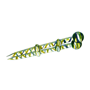 Multi Color Swirl Glass Dab Tool With Carb Cap - cheefkit.com