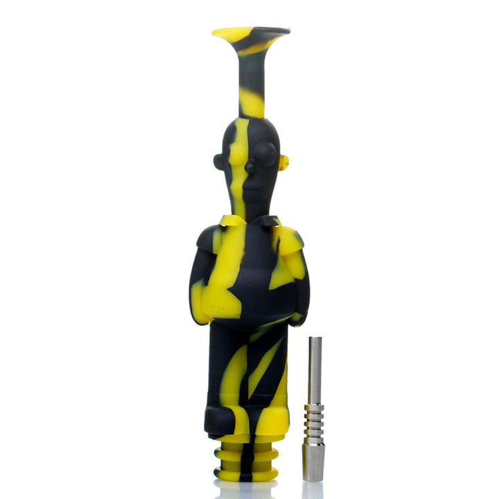 Homer Simpson Silicone Nectar Collector With Titanium Tip - cheefkit.com