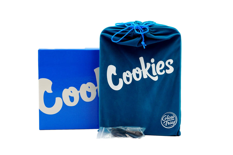 FREE SHIPPING NEW Cookies x Glow Tray LED Rolling Tray - Blue