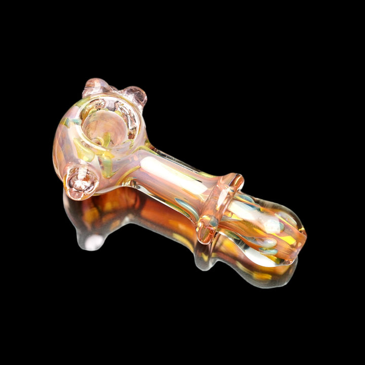 Peach fumed glass pipe